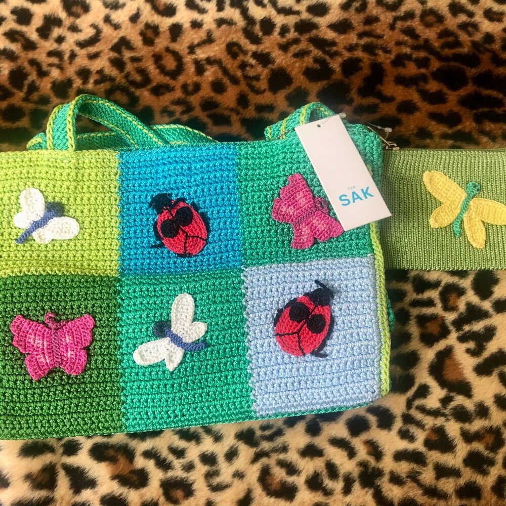 The Sak Green Crochet Bag